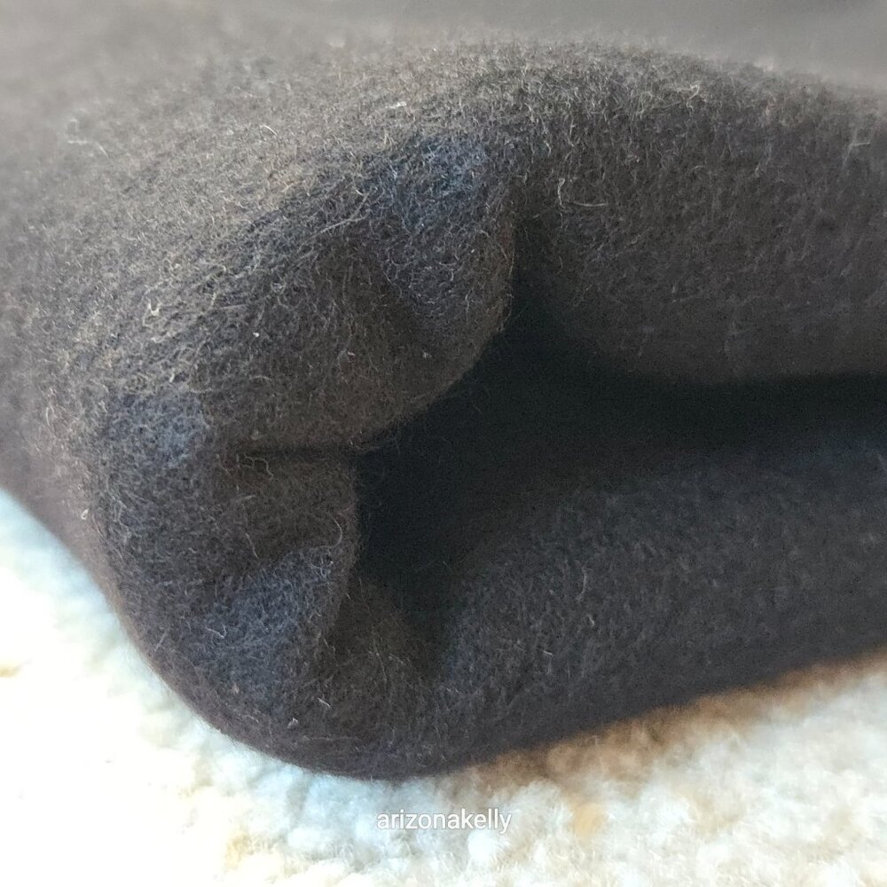 Black Cashmere Scarf Thick Soft Lux - Picture 3 of 16